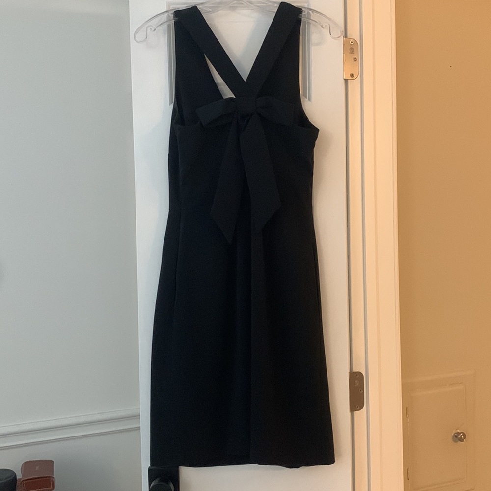 Banana Republic black bow dress